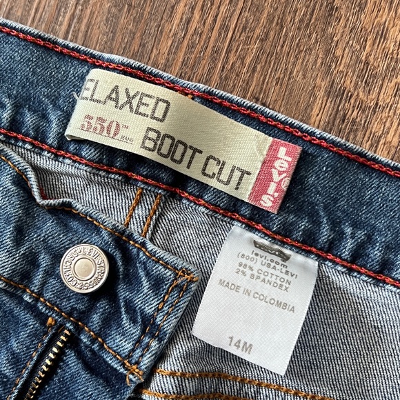 Levi’s Vintage Red Tab 90’s 550 Relaxed Fit Tapered Leg Jeans size 14m - Picture 3 of 8